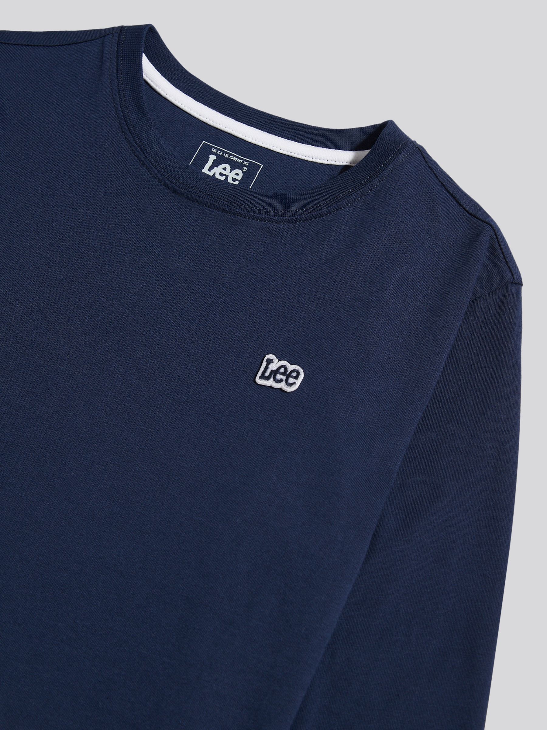 Buy Lee Blue Workwear Badge Long Sleeve T-Shirt from the Next UK