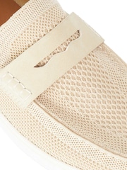 Dune London Cream Benzy Loafers - Image 6 of 6