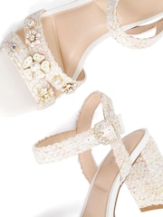 Dune London White Manifests Smart Sandals - Image 5 of 5