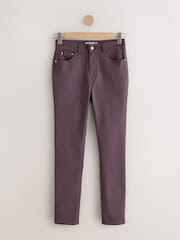 Dark Purple Coated Denim Slim Leg Hourglass Jeans - Image 5 of 7