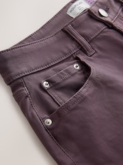 Dark Purple Coated Denim Slim Leg Hourglass Jeans - Image 7 of 7