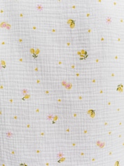 Boux Avenue White Lemon Cotton Short Pyjamas Set - Image 6 of 6