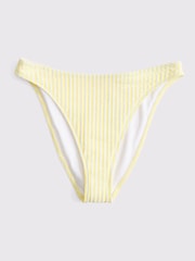 Abercrombie & Fitch Yellow Mid Rise Seersucker Bikini Bottoms - Image 5 of 5
