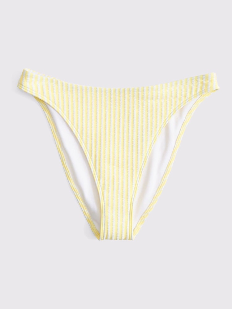Abercrombie & Fitch Yellow Mid Rise Seersucker Bikini Bottoms - Image 5 of 5 Abercrombie & Fitch Yellow Mid Rise Seersucker Bikini Bottoms - Image 5 of 5