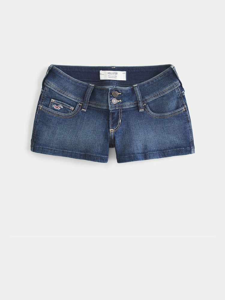 Hollister Blue Ultra Shortie Shorts - Image 3 of 3