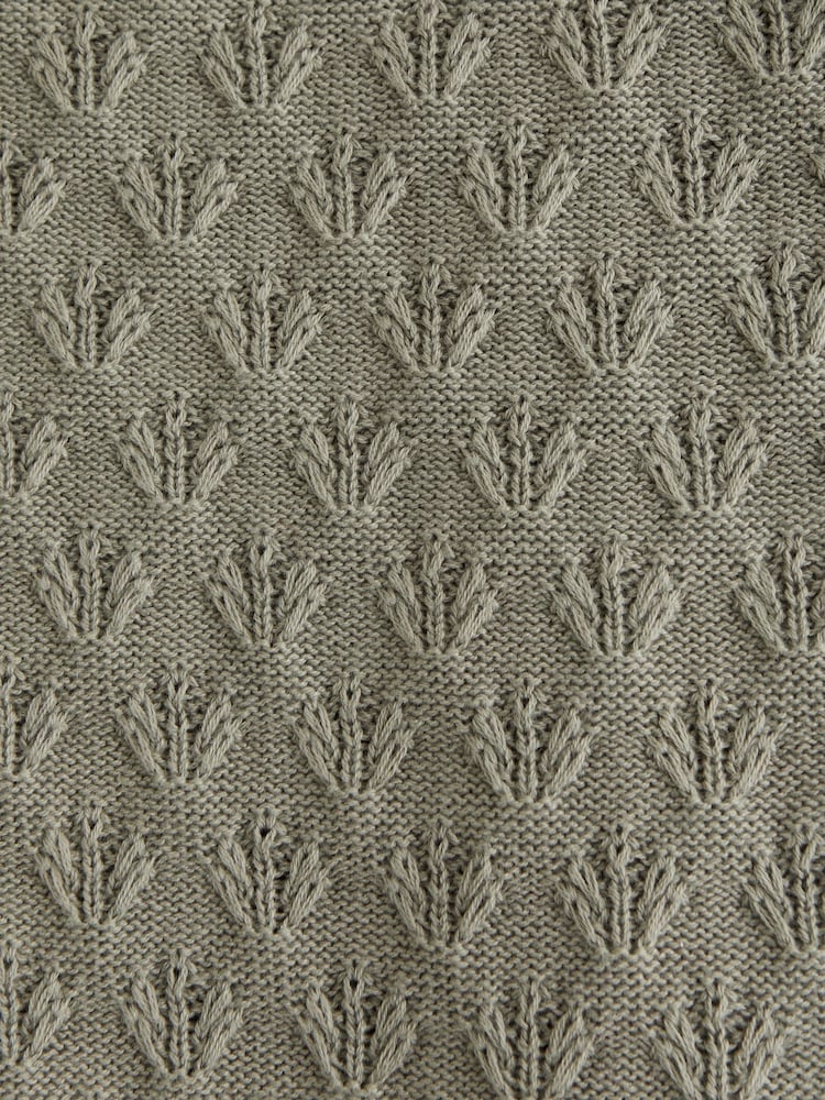 Abercrombie & Fitch Green Textured Polo Shirt - Image 2 of 2