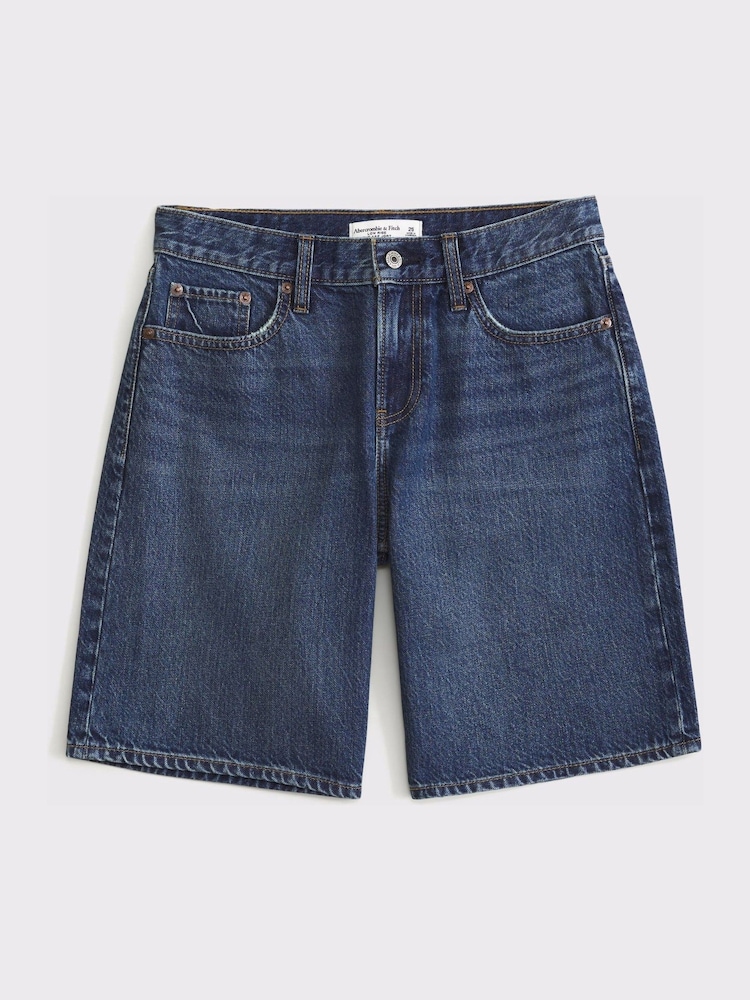 Abercrombie & Fitch Blue Lowrise Shorts - Image 6 of 6
