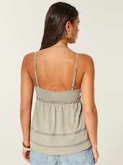 Hollister Tie Front Babydoll Top - Imagen 3 de 4