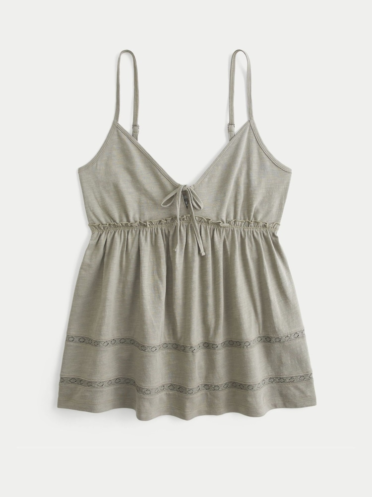 Hollister Tie Front Babydoll Top - Imagen 4 de 4