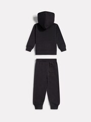 New Balance Black FT Stacked Logo Hoodie & Joggers Set - Image 2 of 3