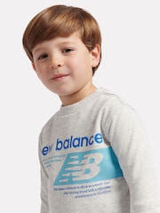 Pelēks - New Balance Players Graphic FT apkakles sporta krekls - Attēls 4 no 8