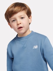Blå - New Balance FT Small Logo Rund hals Sweatshirt - Bild 4 av 8
