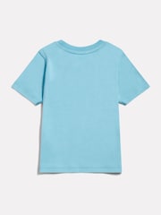 New Balance Sky Blue Stacked Logo T-Shirt - Image 2 of 3