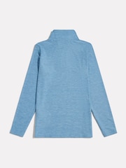 New Balance Light Blue Athletics Quarter Zip Funnel Sweatshirt - Image 2 of 3