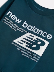 綠色 - New Balance Players Graphic FT Crew Neck Sweat Top - 圖片 3/3