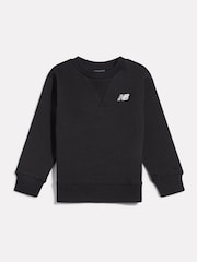 New Balance Black BB Small Logo Crew Neck Sweat Top - Image 6 of 8