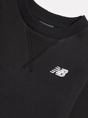 New Balance Black BB Small Logo Crew Neck Sweat Top - Image 8 of 8