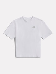 New Balance White Small Logo Jersey T-Shirt - Image 1 of 3