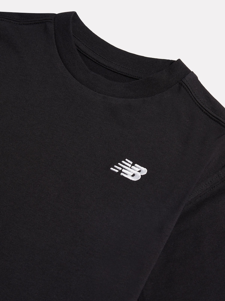 New Balance Black Small Logo Jersey T-Shirt - Image 3 of 3 New Balance Black Small Logo Jersey T-Shirt - Image 3 of 3