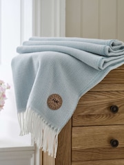 Deyongs Blue Arcadia Jacquard Throw - Image 4 of 5