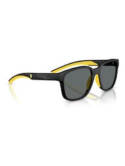 Ferrari Black Scuderia Square Sunglasses - Imaginea 2 din 6