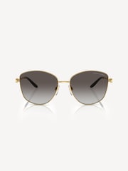 Ralph Lauren Gold The Vivienne Round Sunglasses - Image 1 of 5