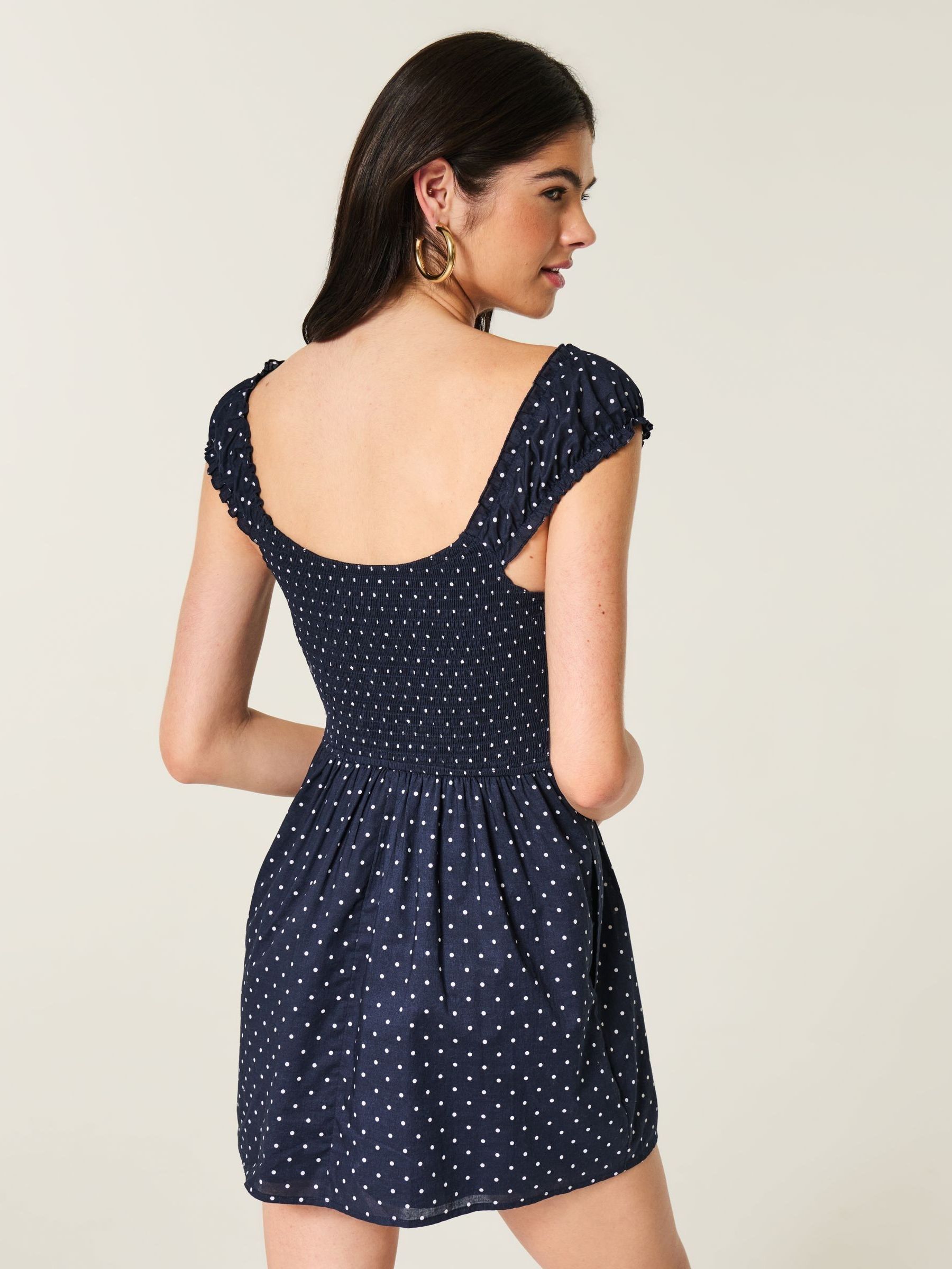 トップス ans dotsloevner MINI DRESS BLUE Y74650s2.jpg