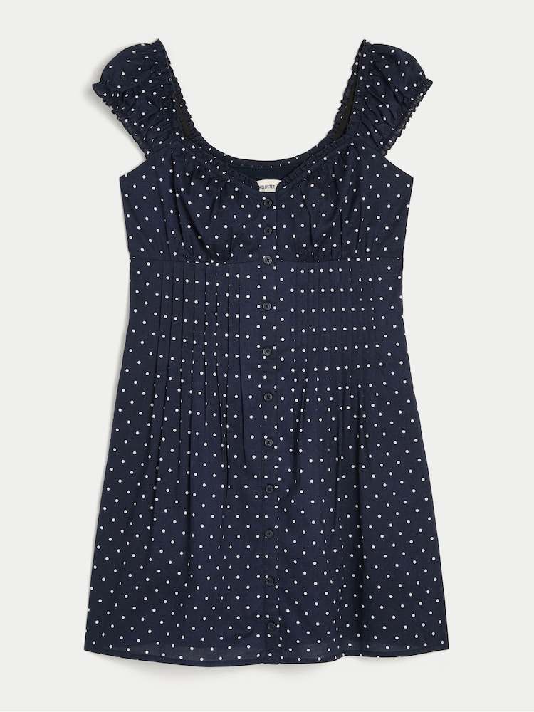 Hollister Button Through Mini Dress - Bild 4 von 4