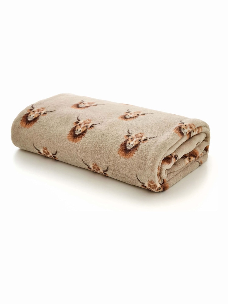 Deyongs Highland Cow Cosy Touch Comfort Throw - Image 5 of 5 Deyongs Highland Cow Cosy Touch Comfort Throw - Image 5 of 5