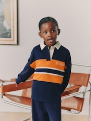Navy Rugby Top And Joggers Set (3-16yrs) - Image 2 of 11