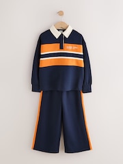 Navy Rugby Top And Joggers Set (3-16yrs) - Image 7 of 11