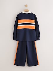 Navy Rugby Top And Joggers Set (3-16yrs) - Image 9 of 11