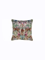 Deyongs Brown Mozambique Plush Velvet Printed Cushion - Image 4 of 6