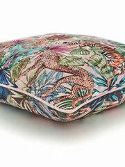 Deyongs Brown Mozambique Plush Velvet Printed Cushion - Image 6 of 6