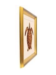Brookpace Lascelles Brown/Gold Turtle 3' Coastal Wall Art - Image 3 of 4