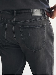 Abercrombie & Fitch Black Relaxed Straight Fit Jeans - Image 5 of 7