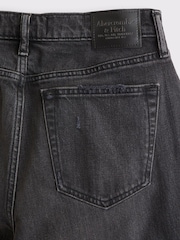 Abercrombie & Fitch Black Relaxed Straight Fit Jeans - Image 7 of 7