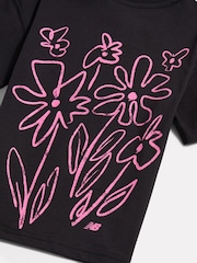 New Balance Black Athletics Graffiti Graphic T-Shirt - Image 4 of 4