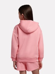 New Balance Pink Small Brush Back Logo Hoodie - Image 3 of 8