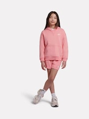 New Balance Pink Small Brush Back Logo Hoodie - Image 5 of 8