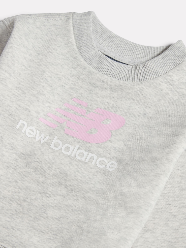 灰色 - New Balance BB Stacked Logo Crew Neck Sweat Top - 圖片 3/3 灰色 - New Balance BB Stacked Logo Crew Neck Sweat Top - 圖片 3/3