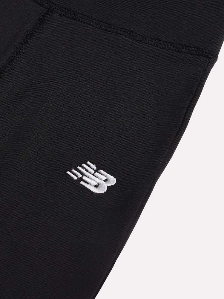 New Balance Black Small Logo Flare Leggings - Image 3 of 3