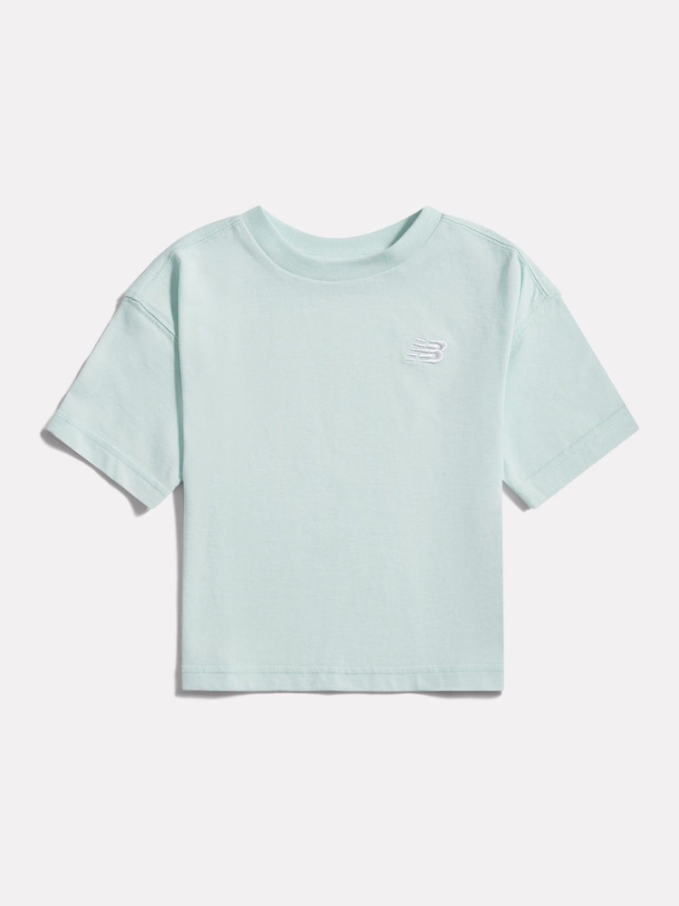 New Balance Green Jersey Small Logo T-Shirt - Image 1 of 3