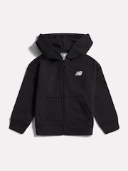 New Balance Black FT Small Logo Full Zip Hoodie - Image 1 of 3
