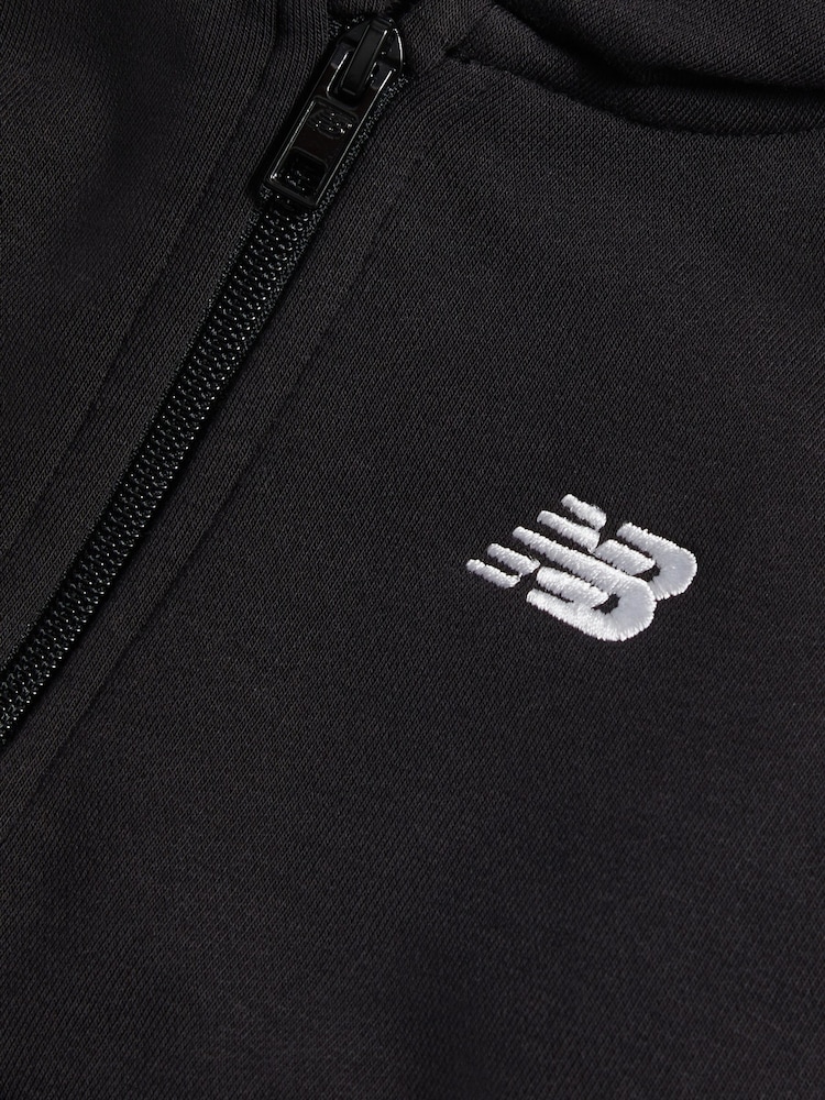 New Balance Black FT Small Logo Full Zip Hoodie - Image 3 of 3
