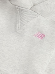 New Balance Grey Small Logo FT Hoodie - Image 3 of 3