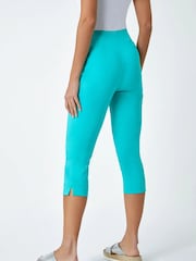Roman Mint Green Cropped Stretch Trousers - Image 5 of 5