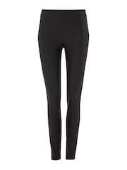 Roman Black Faux Leather Pull On Elastic Waist Trousers - Image 11 of 11