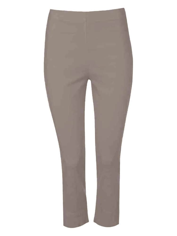 Marrón - Pantalones capri elásticos de Roman - Imagen 5 de 5