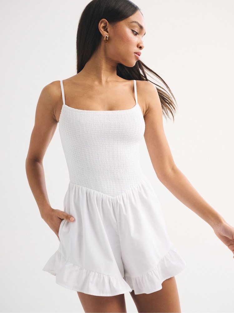 Abercrombie & Fitch Smocked Waist Playsuit - Bild 1 von 7